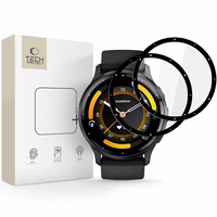 Tech-Protect Glass Flex+ 2 daļu hibrīdā stikla komplekts Garmin Venu 3 - melns