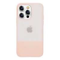 Kingxbar Plain Series viedtālruņa apvalks iPhone 13 Pro silikona apvalks rozā