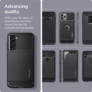 Spigen Rugged Armor viedtālruņa apvalks Samsung Galaxy S21 FE - matēta melna