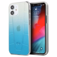 Mercedes Transparent Line viedtālruņa apvalks iPhone 12 mini - zils