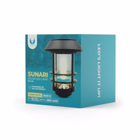 Forever Light Solar LED lampa lantern SUNARI FLS-40 melns