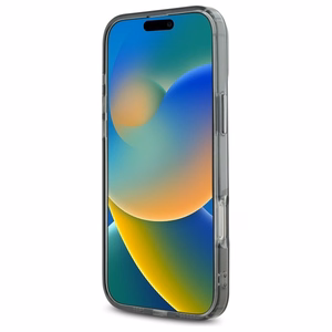 Karl Lagerfeld IML Metāla Choupette Head Magnētiskais viedtālruņa apvalks iPhone 16 Pro - melns