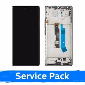 LCD displejs saderīgs ar Xiaomi Redmi Note 14 Pro 4G ar rāmi / Okeāna zils / (Service Pack)