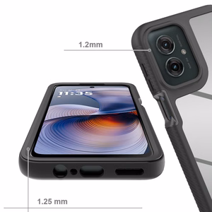 Tech-Protect Defense viedtālruņa apvalks Motorola Moto G15 / G15 Power / G05 / E15 - melns