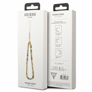 Guess kulons GUSTFLWP telefona siksniņa rozā Heishi Beads