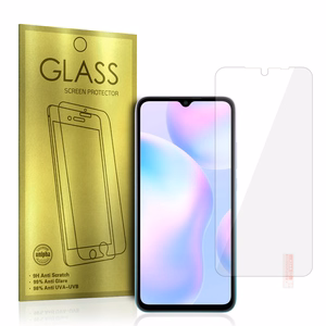 Закалённое стекло золотое для Xiaomi Redmi 9A