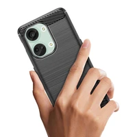 Carbon Case silikona viedtālruņa apvalks OnePlus Ace 2V/OnePlus Nord 3 - melns