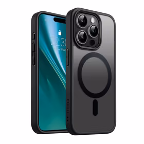 Etteri matēts Mag apvalks (m) iPhone 15 Pro 6,1 melns (m)