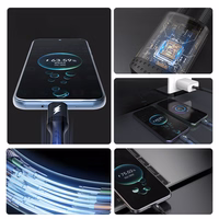 Dudao L3F 2in1 kabelis 100W 1.2m 2 x USB-C - melns