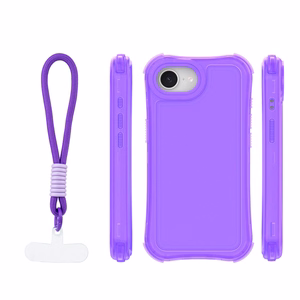 Safepop maciņš ar siksniņu priekš iPhone 16e / 17e violets