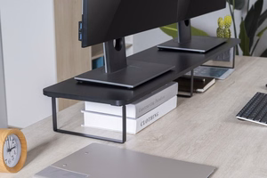 Gembird MS-TABLE2-01 monitor mount / stand Desk melns