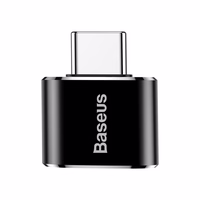 Baseus OTG adapteris mini USB – USB-C konvertētājs melns