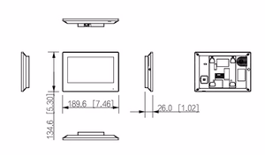 Dahua 7" LCD IP durvju tālrunis ar Wi-Fi PoE VTH2621G-WP