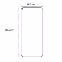 Rūdītais 2,5D aizsargstikls Huawei Nova 5T / Honor 20 tālrunim