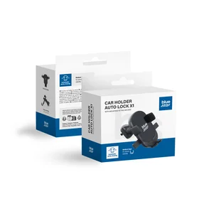 BLUE STAR automašīnas turētājs gaisa ventilācijai AUTO LOCK X1, melns