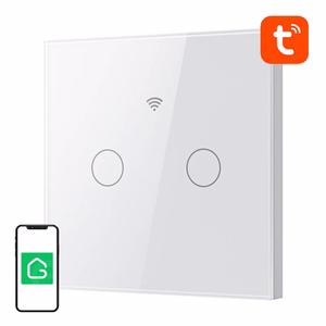 Viedais WiFi skārienjūtīgais gaismas slēdzis Gosund SLS2 (Optional N, Dual) Tuya