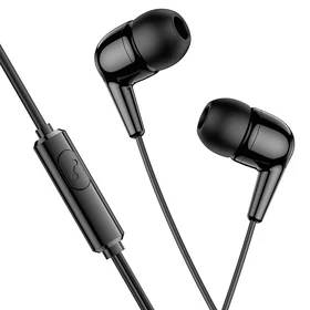 HOCO vadu austiņas Jack 3,5 mm ar mikrofonu M97 melnas