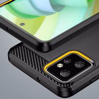 Oglekļa apvalks Motorola Moto G Power 2023 elastīgs silikona oglekļa pārsegs melns