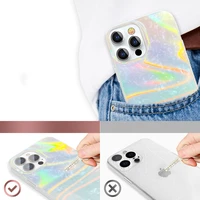 Kingxbar Shell Series grezns elegants viedtālruņa apvalks iPhone 13 Pro perlamutra-zils