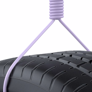 Joyroom Multi-Color Series A14 Lightning / USB-A 2.4A 1.2 m kabelis - violets