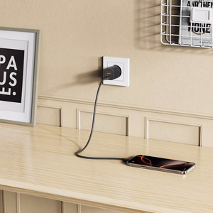 Tech-Protect NCM33W 2 portu PD33W/QC3.0 sienas lādētājs - melns