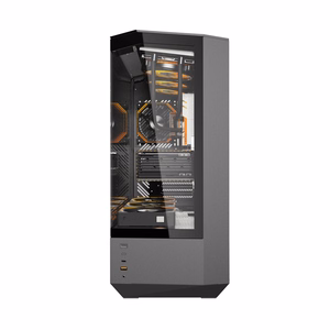 Darkflash DY460 datora korpuss (melns) + 4 ARGB ventilatori