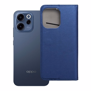 Atverams Smart Case Book maciņš Oppo Reno 15F, tumši zils