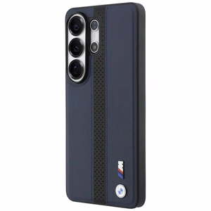 BMW Perforated Stripe Logo MagSafe Maciņš for Samsung Galaxy S26 Ultra - tumši zils