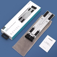 Choetech statīvs daudzfunkcionāla stacija klēpjdatoram PD / USB-C HDMI (4K / 30Hz) / 2xUSB-A / 1xUSB-C / 1xSD / 1xTF melns (HUB-M43)