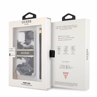 Guess GUHCP13SKCABBK iPhone 13 mini 5.4" melns/melns cietais apvalks Camo Siksnas Kolekcija