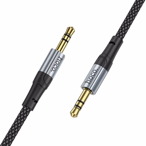 AUX kabelis Jack 3,5 mm uz Jack 3,5 mm Hoco 1 m UPA26 melns