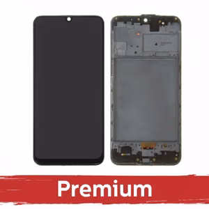 LCD Displejs Saderīgs ar Samsung M315 M31 / M217 M21s Melns ar frame OEM