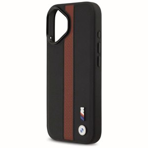BMW M Perforated Stripe Logo Magnētiskais apvalks iPhone 17 - sarkans