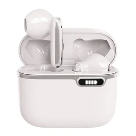 ART bezvadu austiņas Bluetooth TWS ar dokstaciju Type C AP-TW-B4W balta