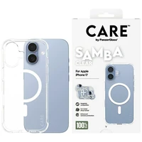 CARE by PanzerGlass Modes Samba apvalks ar baltu Magnētisko iPhone 17 - Caurspīdīgs