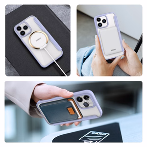 iPhone 15 Pro Max Magnētiskais MagSafe Atveramais apvalks Dux Ducis Skin X Pro - violets