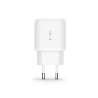 Tech-Protect C20W USB-C PD 20W / USB-A QC 3.0 lādētājs ar USB-C / USB-C kabeli - balts