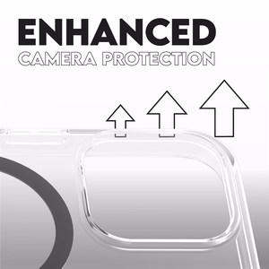 CARE Flagship case with Black MagSafe iPhone 16 Pro, Transparent