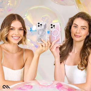 Case-Mate Waterfall MagSafe vāciņš ierīcei iPhone 16 Pro, sudraba krāsā