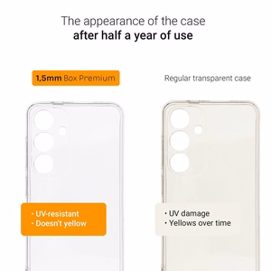 Case for Samsung A35 Box Premium 1,5 mm transparent black