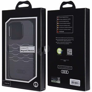 Audi IML MagSafe viedtālruņa apvalks iPhone 15 Pro - melns