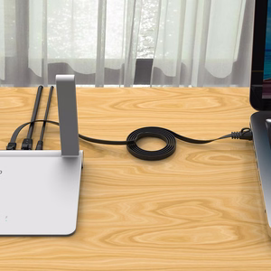 Orico PUG-C7B CAT7 10Gbps RJ45 Ethernet tīkla kabelis interneta LAN plakans 1m - melns