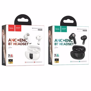 HOCO bezvadu austiņas bluetooth TWS ANC ENC EQ26 baltas