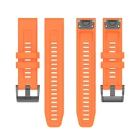 Silikona siksniņa GARMIN FENIX 3 / 3HR / 5X / 6X / 6X Pro / 7X / 7X Pro oranža (8)