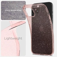 Spigen Liquid Crystal Glitter viedtālruņa apvalks iPhone 15 Plus - rozā/caurspīdīgs
