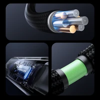 Joyroom S-A16 Pro Prism sērijas 3A USB-A - Lightning kabelis ar ekrānu 1,2 m - melns