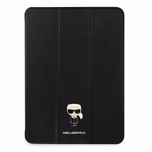 Karl Lagerfeld Saffiano Ikonic Karl Case for iPad 12.9" Pro 2021 - Black