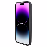 Mercedes MEHMP15X23RMMK iPhone 15 Pro Max 6.7" melns hardcase Crossed Lines Pattern Leather MagSafe maciņš