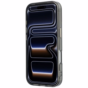 Guess IML Ring Stand 360 Script Metal Logo MagSafe maciņš modelim iPhone 17 Pro / 18 Pro – melns