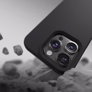Silikona apvalks Etteri - iPhone 15 Pro 6,1" melns